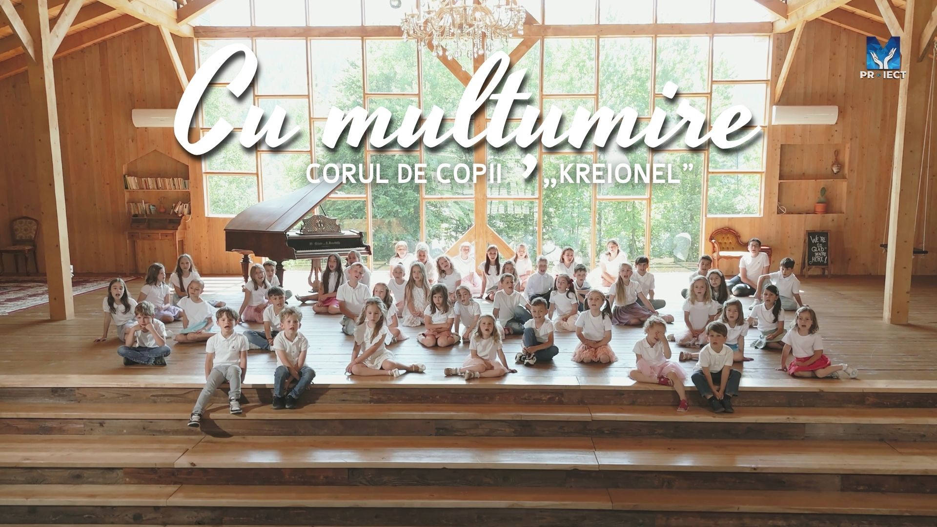 Ascultă Corul de copii „Kreionel” cântând „Cu mulțumire” ÎN PREMIERĂ de la ora 20aici: https://youtu.be/VkqCUJl_X4M